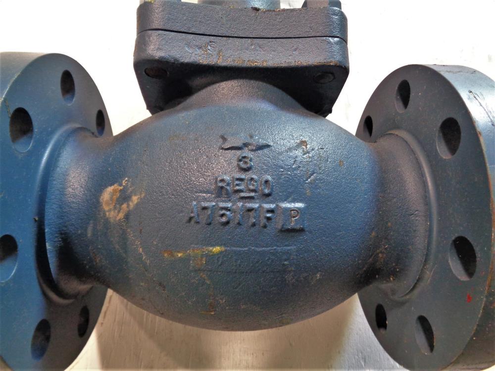 Rego 3" 400 WOG Refrigeration Globe Valve, Ductile Iron, A7517FP